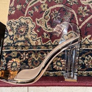 Fashion Nova Glass Slipper clear heels
